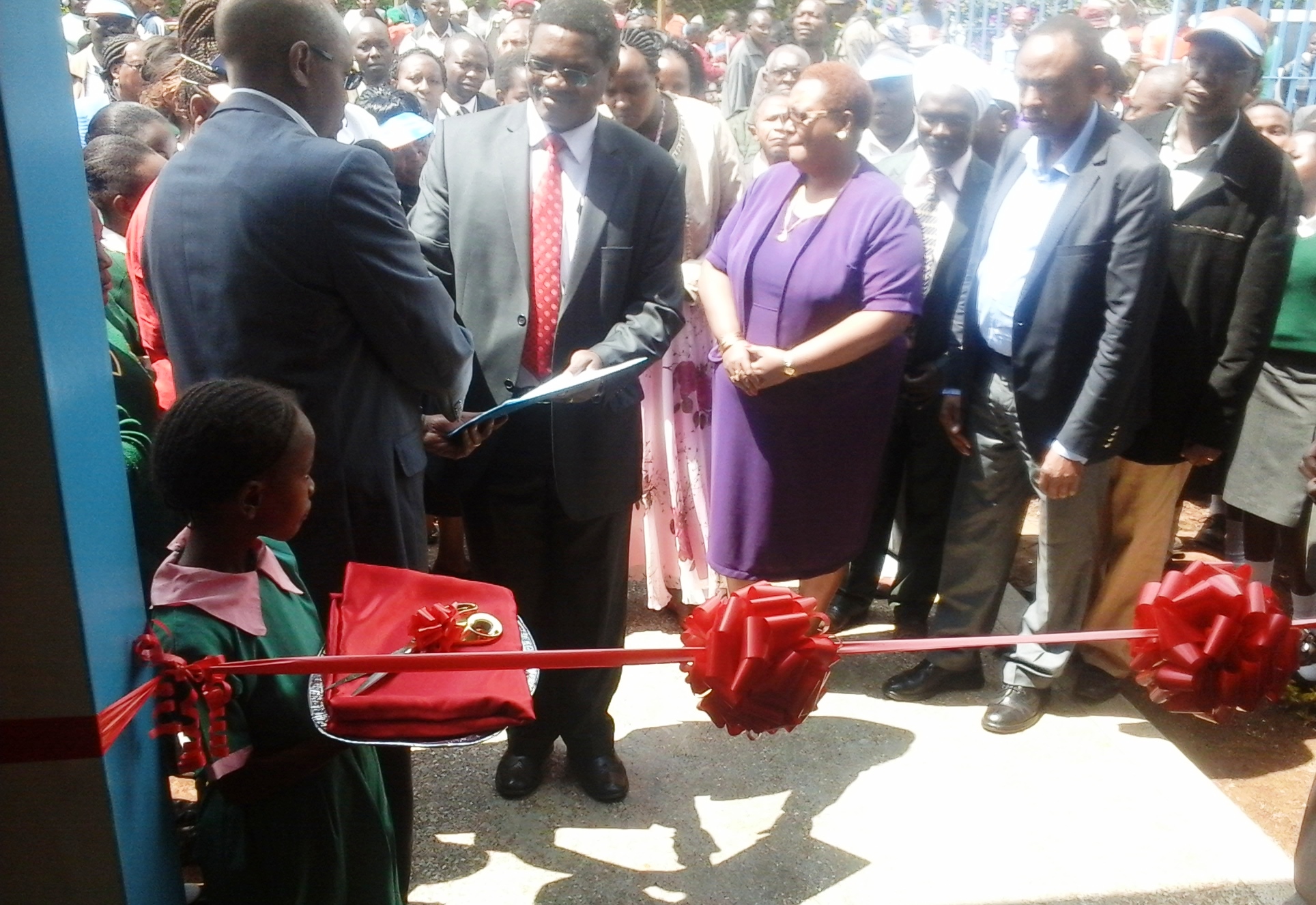 NCCK Gen Sec Canon Karanja with Kiambu County 1st Lady Philomena Kabogo during the function