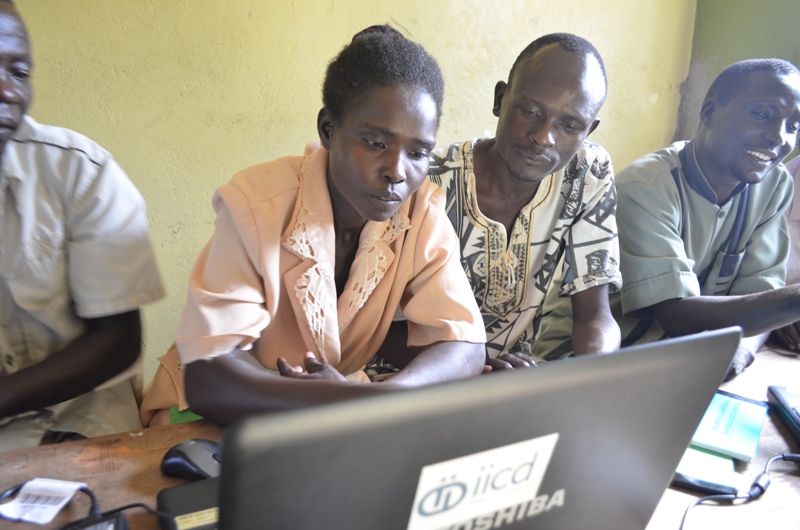 Chesta primary school Board of Management members undergoing ICT training